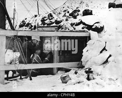 Norwegische Freiwillige der Waffen-SS an der Ostfront Stockfoto