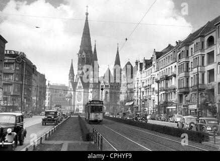 Kaiser-Wilhelm-Gedächtniskirche in Berlin, 1938 Stockfoto
