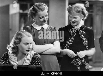 Ingrid Bergman, Sabine Peters und Carsta Loeck in "Die vier Gesellen", 1938 Stockfoto