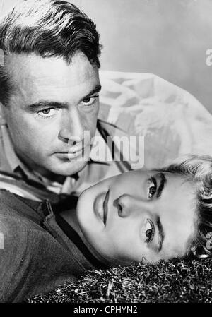 Gary Cooper und Ingrid Bergman in "Für wem die Stunde schlägt", 1943 Stockfoto