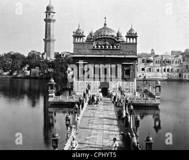 Die "Goldenen Tempel" in Amritsar, 1902 Stockfoto