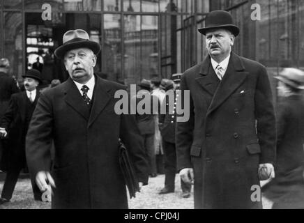 Pierre Etienne Flandin wird Premierminister, 1934 Stockfoto