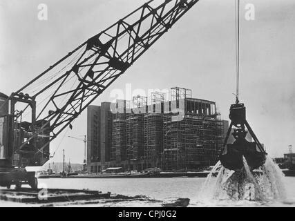 Bau der VW-Fabrik, 1939 Stockfoto