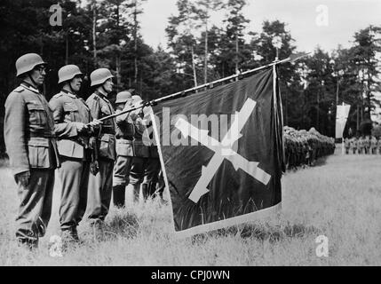 Vereidigung des wallonischen Freiwilligen der Waffen-SS, 1941 Stockfoto