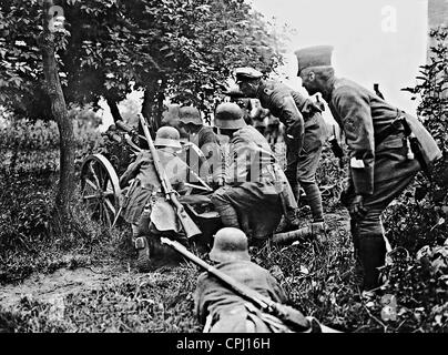 Reichswehr Soldaten während einer Übung, 1919 Stockfoto