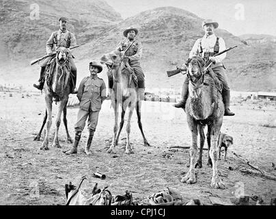 Kamel Fahrer der Schutztruppe während der Herero-Aufstand, 1904 Stockfoto