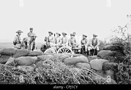 Soldaten der Schutztruppe während der Herero-Aufstand in Deutsch-Südwestafrika Stockfoto