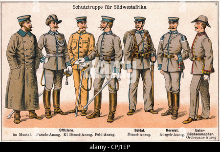 Schutztruppe für Deutsch-Südwest-Afrika Stockfoto