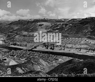 Arbeiterklasse Siedlungen in der Nähe des Grand Coulee Dam, 1938 Stockfoto