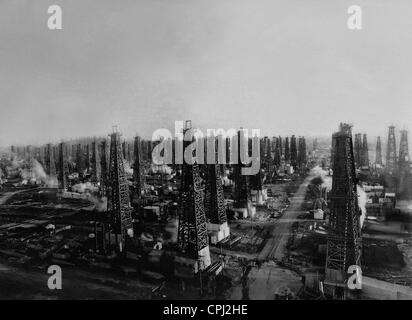 Ölfeld in Kalifornien, 1927 Stockfoto