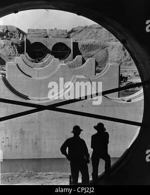 Kanalbau in Kalifornien, 1938 Stockfoto