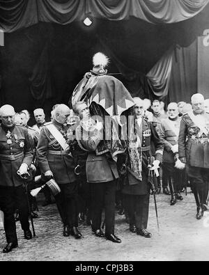 Beerdigung des verstorbenen König Ferdinand i. von Rumänien, 1927 Stockfoto