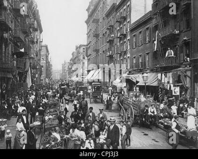 Italienisches Viertel in New York vor 1914 Stockfoto