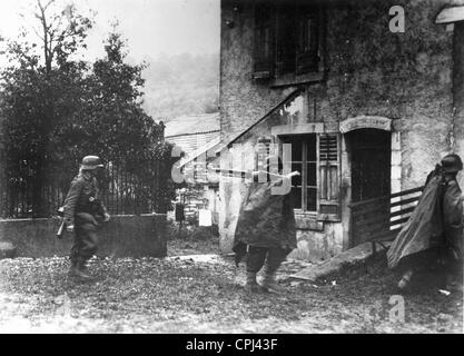 Deutsche Soldaten an der Westfront 1944 Stockfoto