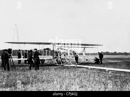 Flugvorführung von Orville Wright in Berlin, 1909 Stockfoto