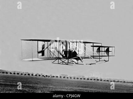 Flugvorführung von Orville Wright in Berlin, 1909 Stockfoto