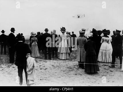 Flugvorführung von Orville Wright in Berlin, 1909 Stockfoto