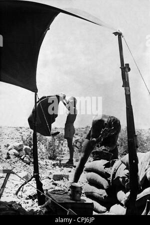 Deutscher Soldat im Camp, 1942 Stockfoto