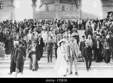 Prinz Eitel Friedrich und Sophie Charlotte in Jerusalem, 1910 Stockfoto