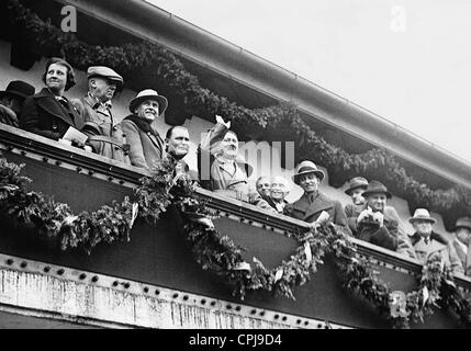 Wilhelm Frick, Hermann Göring, Adolf Hitler und Joseph Goebbels, 1936 Stockfoto