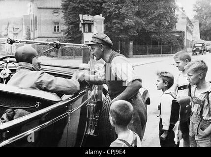 Adolf Hitler im Auto, 1934 Stockfoto