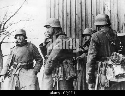 Deutsche Soldaten in Ostpreußen, 1945 Stockfoto