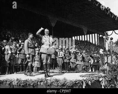 Adolf Hitler und Baldur von Schirach auf dem Reichsparteitag, 1935 Stockfoto