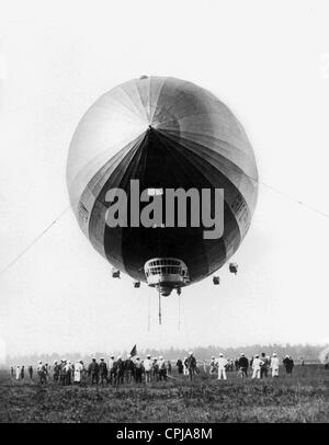 Die Landung von LZ 127 "Graf Zeppelin" in Lakehurst, New York, 1929 Stockfoto