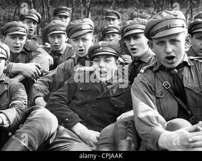 Hitler-Jugend-Gesang Stockfoto