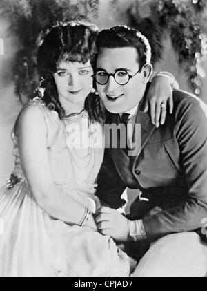 Harold Lloyd mit Mildred Davis, 1925 Stockfoto