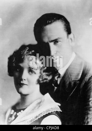 Harold Lloyd mit Mildred Davis Stockfoto