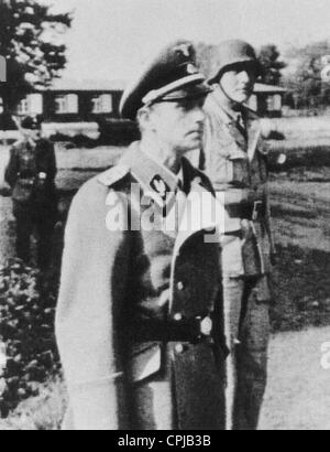 SS-Führer Schellenberg und Skorzeny Stockfoto