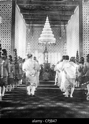 Krönung von König Vajiravudh in Bangkok, 1910 Stockfoto