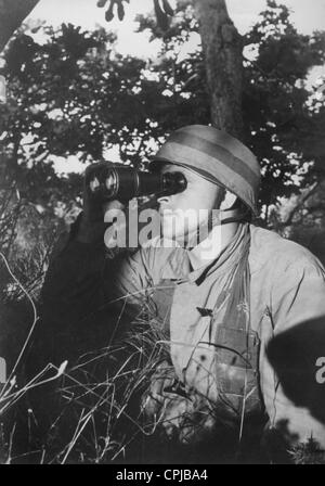 Deutsche Fallschirmjäger auf Kreta 1941 Stockfoto