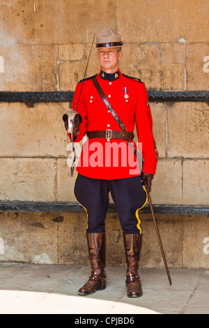 Königliche kanadische berittene Polizei in London Stockfoto