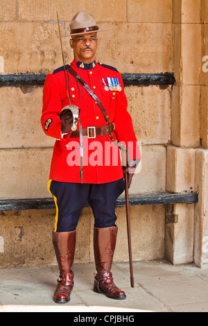 Königliche kanadische berittene Polizei in London Stockfoto