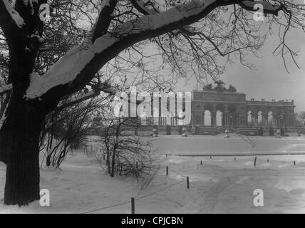 Gloriette im Park von Schönbrunn, 1938 Stockfoto