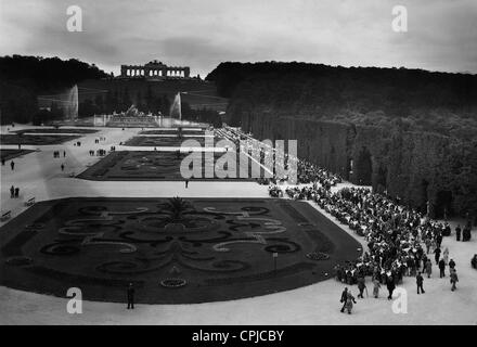 Park am Schloss Schönbrunn, 1931 Stockfoto