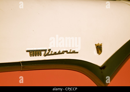 Amerikanische Oldtimer aus der Mitte des Jahrhunderts unter anderem Ford, Dodge, Buick, Chevrolet, International Diamond. Stockfoto