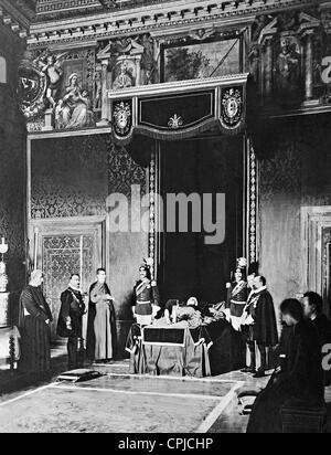 Anzeige von Papst Leo XIII Körper, 1903 Stockfoto