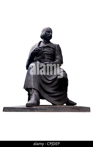 Bronzestatue des Vasilievich Nikolai Gogol Stockfoto