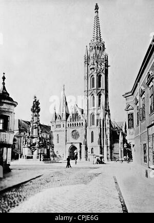 Matthiaskirche in Budapest, 1917 Stockfoto