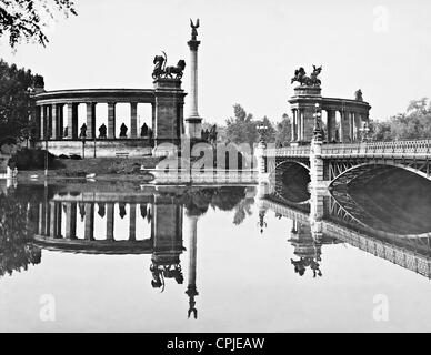 Denkmal für die 1000-Jahr Gründung des ungarischen Staates 1930 Stockfoto