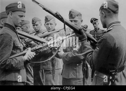 Belgische freiwillige bei der Ausbildung der Waffen-SS, 1942 Stockfoto