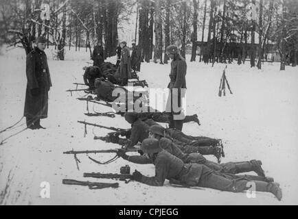 Flämische Soldaten der Waffen-SS während des Trainings, 1941 Stockfoto