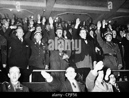 Hans von Tschammer Und Osten, Prinz August Wilhelm, Vittorio Cerutti und Karl Ernst, 1934 Stockfoto