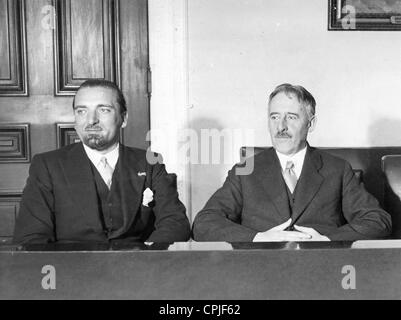 Dino Grandi und Henry Lewis Stimson, 1931 Stockfoto