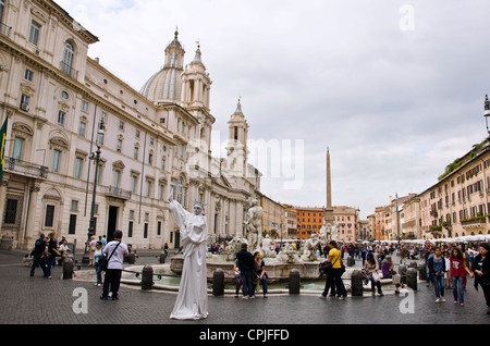 Piazza Navona in Rom, Italien Stockfoto