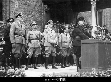 Anton Adriaan Mussert, Hans Albin Rauter, Seyffardt und Artur Seyß-Inquart, 1941 Stockfoto