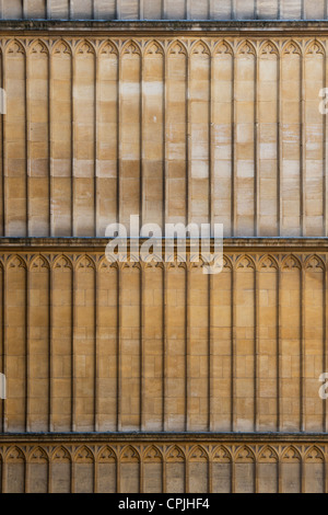 Gebäudearchitektur Wand in Schulen Viereck, Bodleian Library, Oxford England Stockfoto